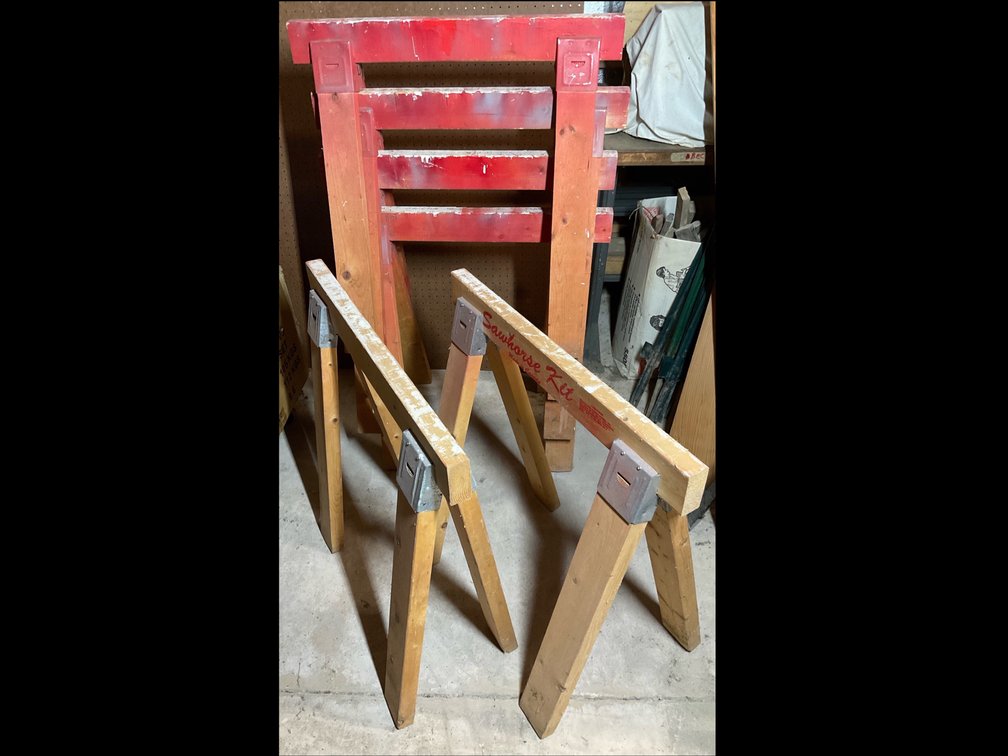 Wooden Sawhorses