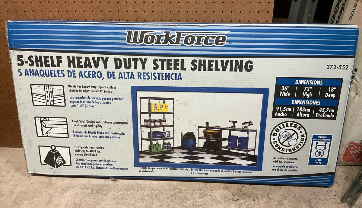 WorkForce Heavy Duty Steel Shelving