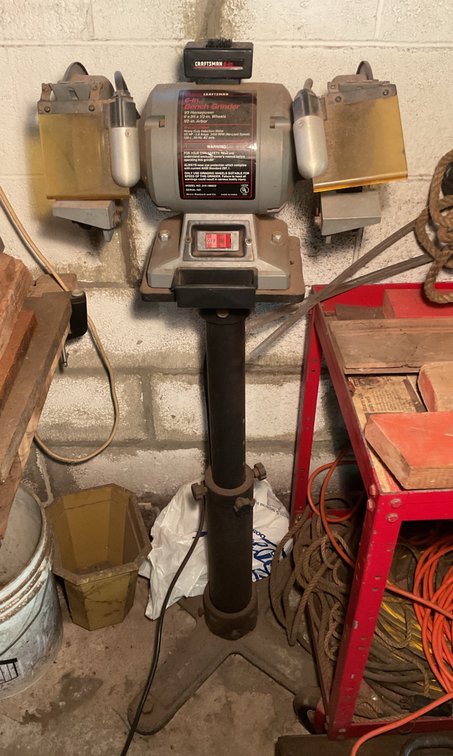 Craftsman Bench Grinder on Stand