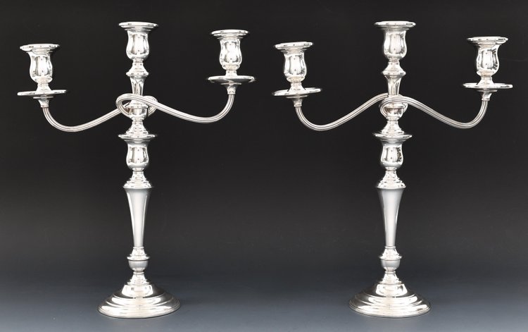 Image for International Sterling Silver Candelabra