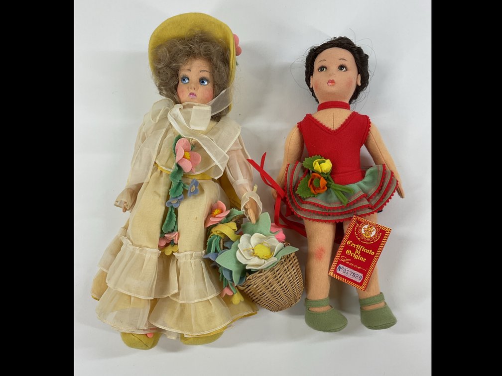 Image for LOT OF FELT DOLLS.