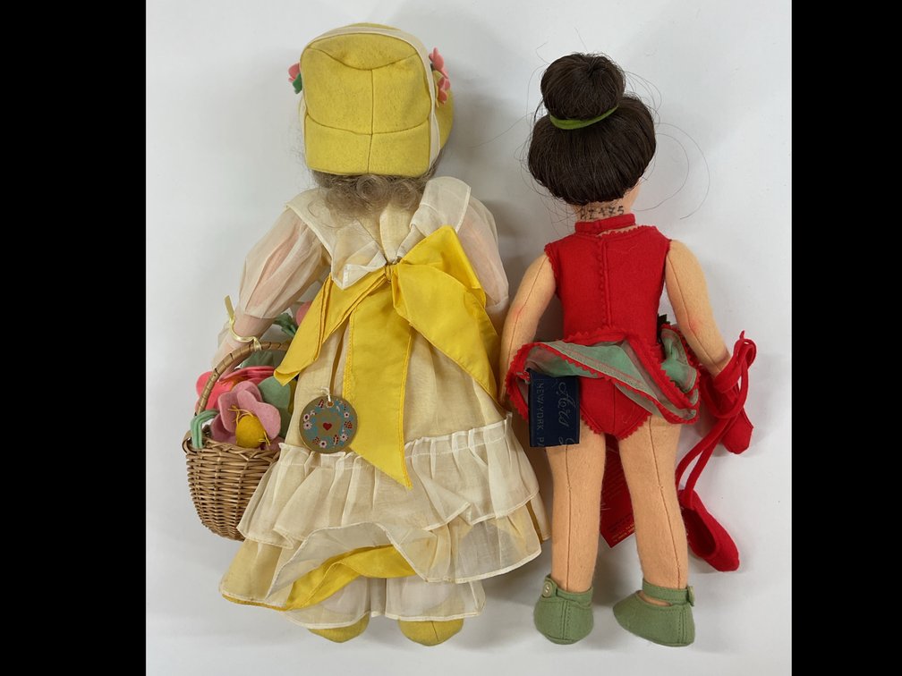 Image for LOT OF FELT DOLLS.