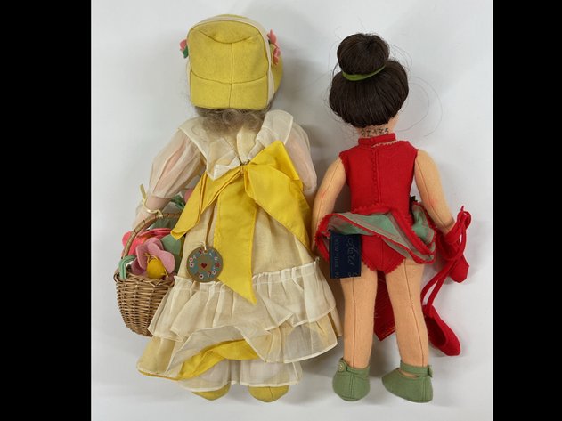 Image for LOT OF FELT DOLLS.