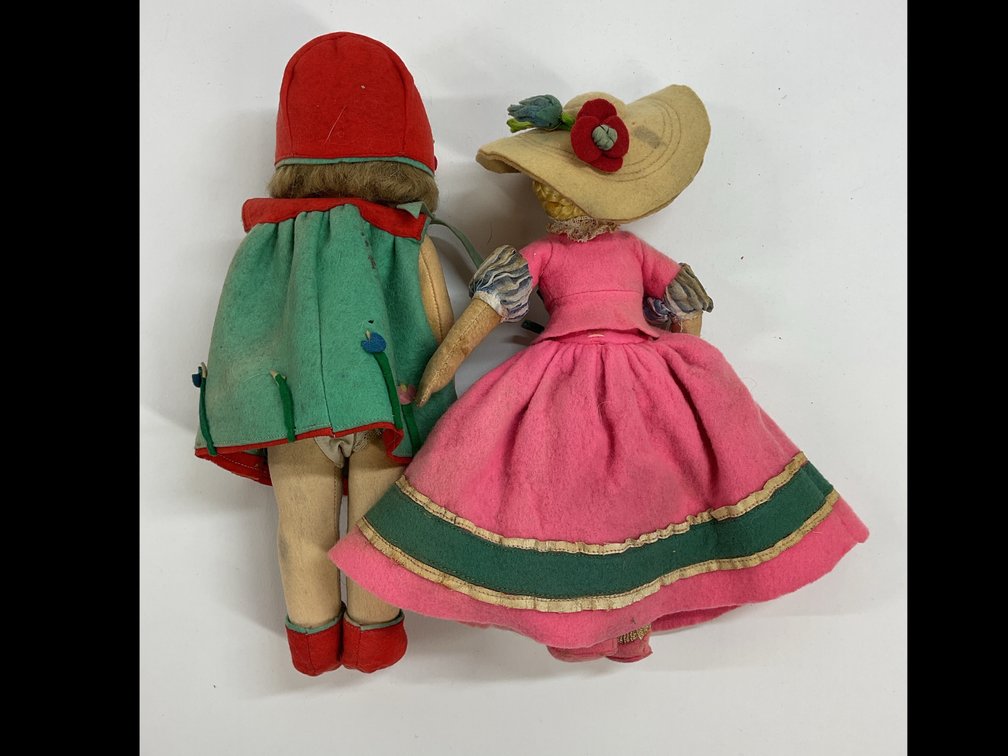 Image for LOT OF FELT DOLLS.