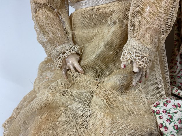 Image for ANTIQUE BISQUE DOLLS.