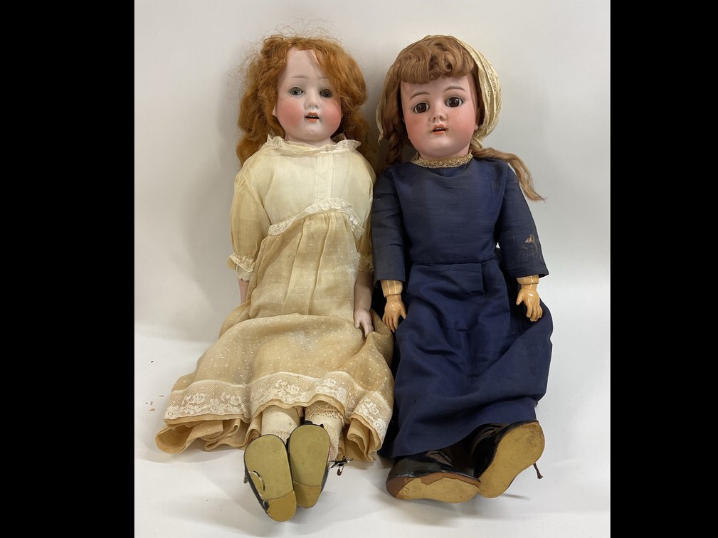 Image for ANTIQUE BISQUE DOLLS.