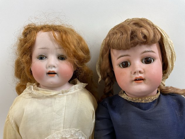 Image for ANTIQUE BISQUE DOLLS.