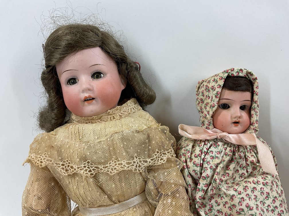 Image for ANTIQUE BISQUE DOLLS.