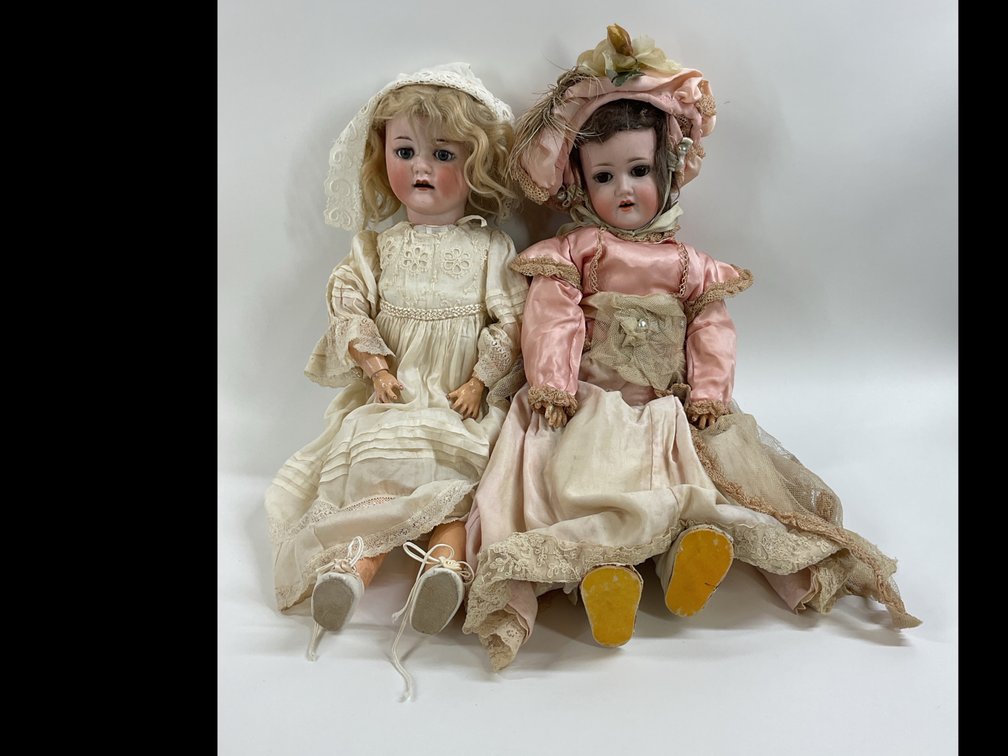 Image for ANTIQUE BISQUE DOLLS.