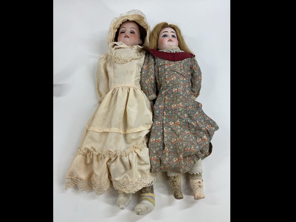 Image for ANTIQUE BISQUE DOLLS.