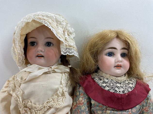 Image for ANTIQUE BISQUE DOLLS.