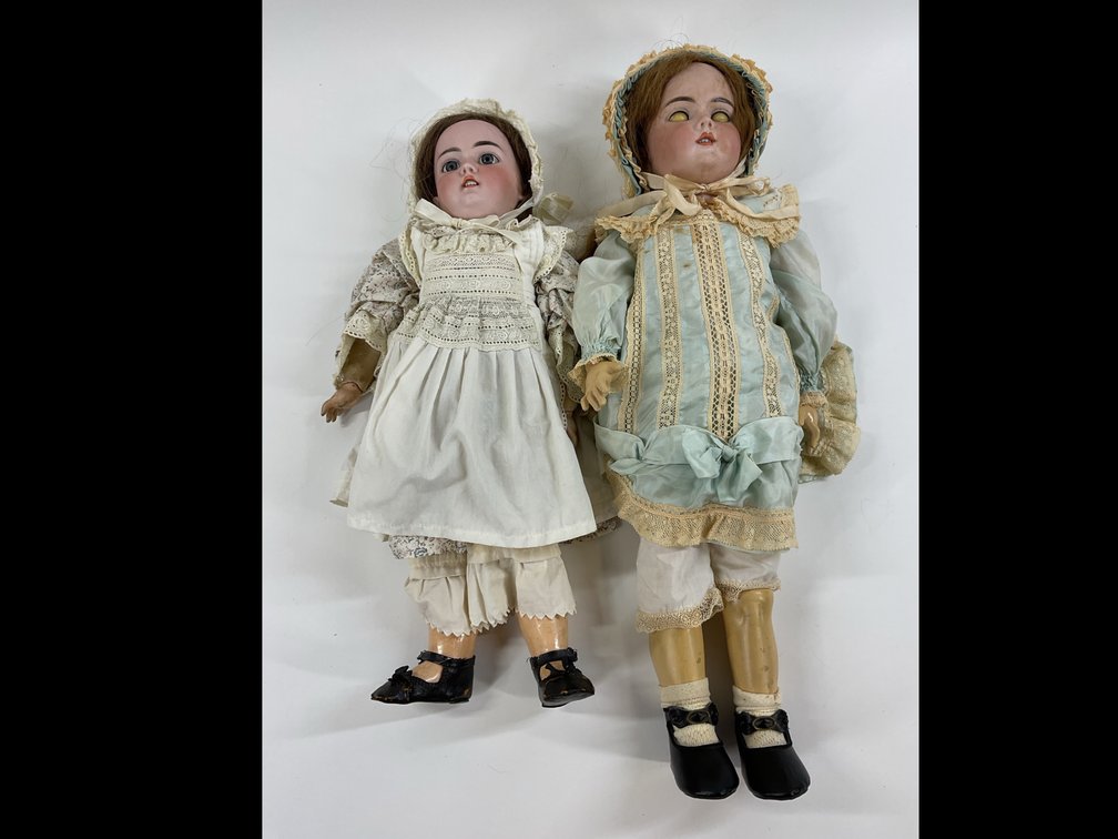 Image for ANTIQUE BISQUE DOLLS.