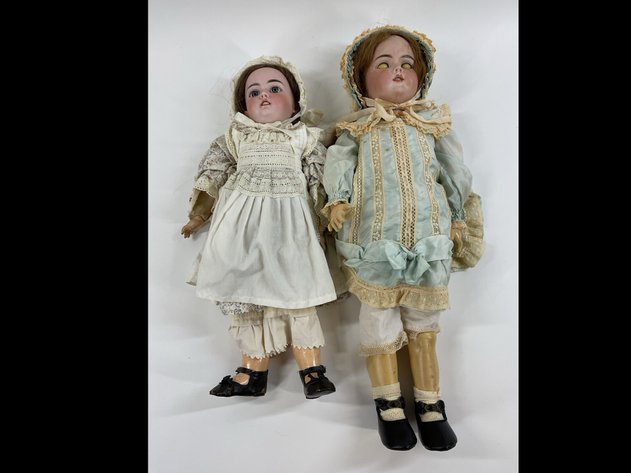 Image for ANTIQUE BISQUE DOLLS.