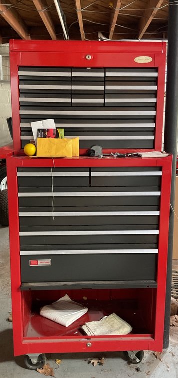 Sears Craftsman Rolling Tool Cabinet and Machinist Tools