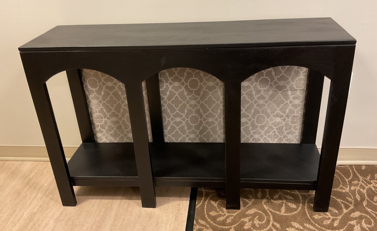 Black Arched Console Table