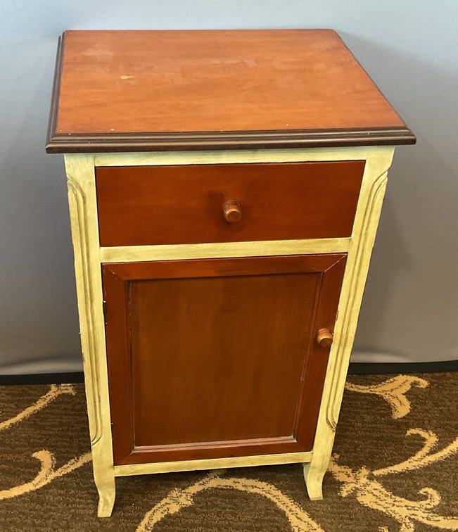 Vintage Painted Wood Cabinet