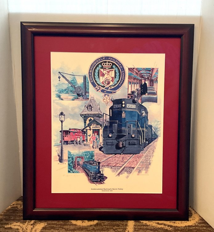 Framed Colebrookdale Railroad Print by Peter Lerro