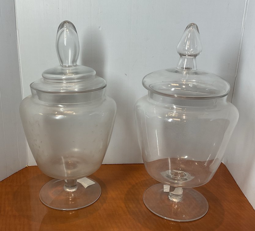 Clear Glass Apothecary Jars