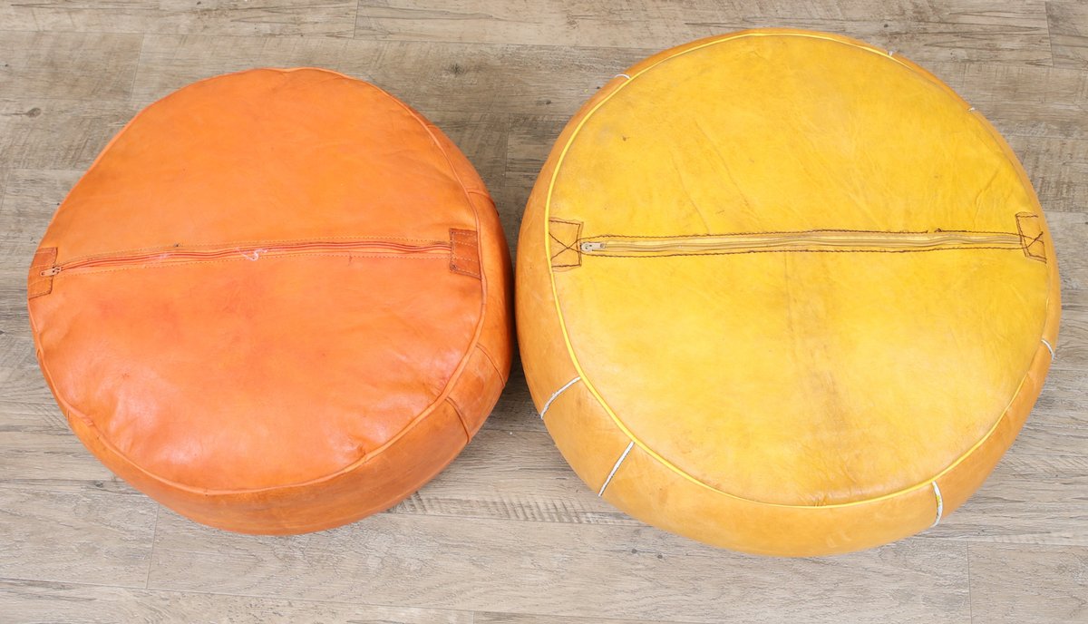 Image for Moroccan Leather Poufs