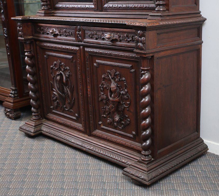 Image for 19th c. Continental Black Forest Carved Oak Buffet