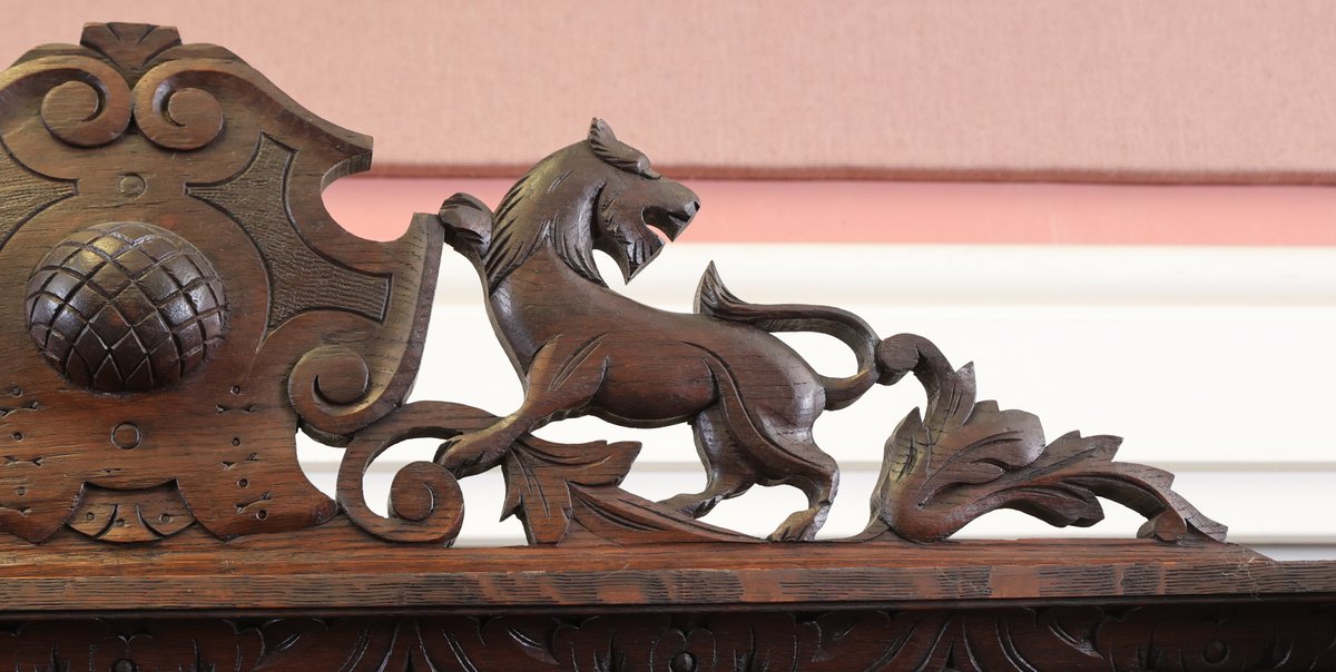 Image for 19th c. Continental Black Forest Carved Oak Buffet