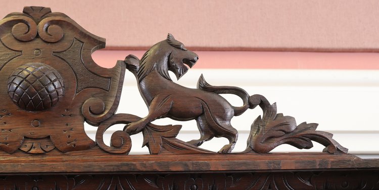 Image for 19th c. Continental Black Forest Carved Oak Buffet