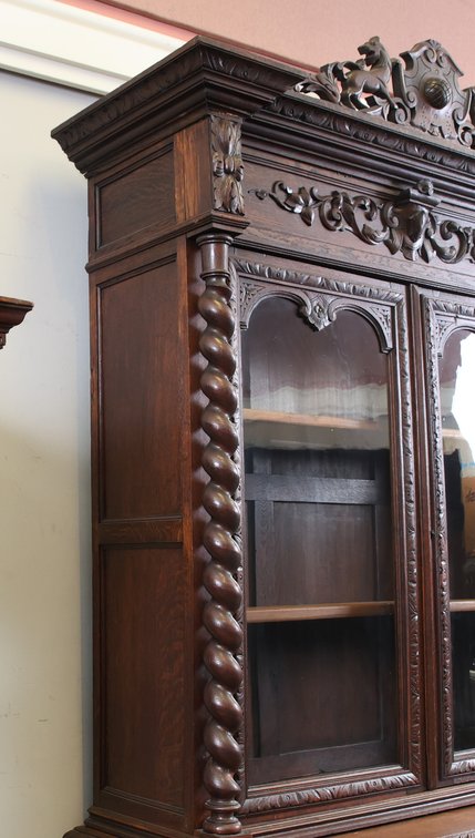 Image for 19th c. Continental Black Forest Carved Oak Buffet
