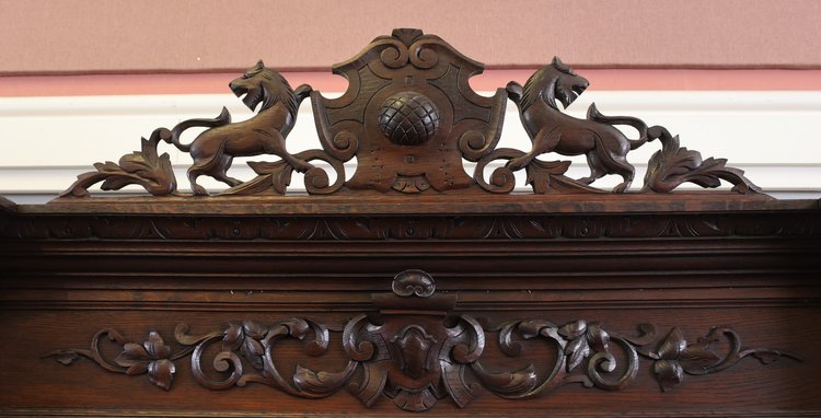Image for 19th c. Continental Black Forest Carved Oak Buffet