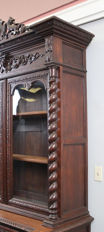 Image for 19th c. Continental Black Forest Carved Oak Buffet
