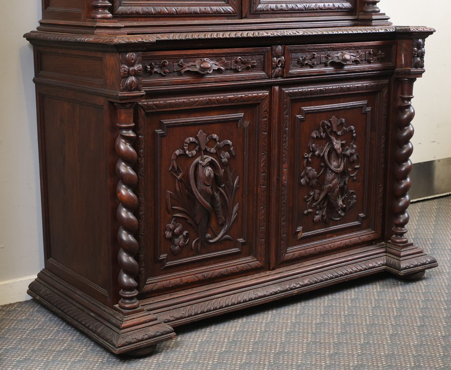 Image for 19th c. Continental Black Forest Carved Oak Buffet