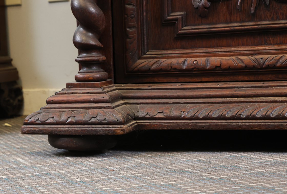 Image for 19th c. Continental Black Forest Carved Oak Buffet