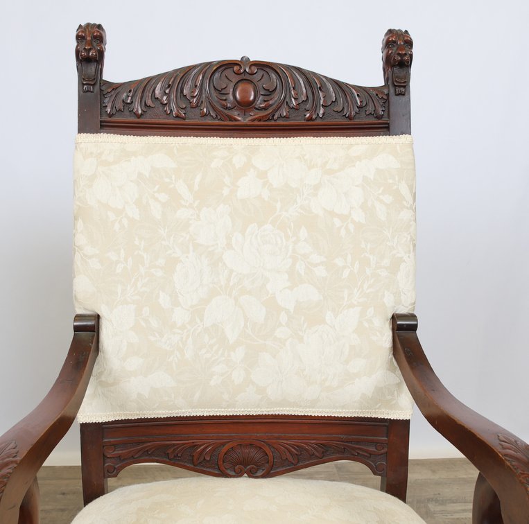 Image for R.J. Horner and Co. Carved Lion's Head Dining Chairs