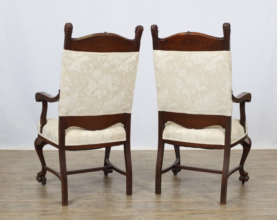Image for R.J. Horner and Co. Carved Lion's Head Dining Chairs