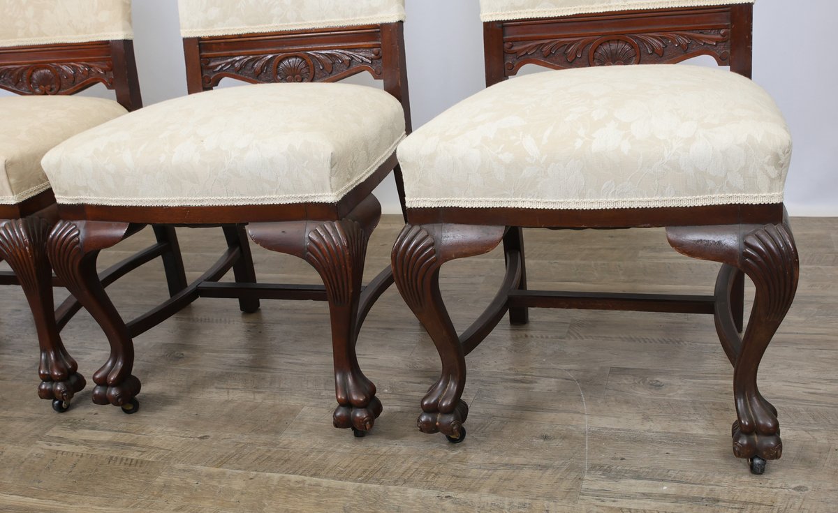 Image for R.J. Horner and Co. Carved Lion's Head Dining Chairs