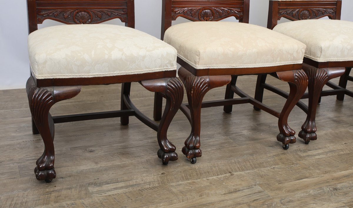 Image for R.J. Horner and Co. Carved Lion's Head Dining Chairs
