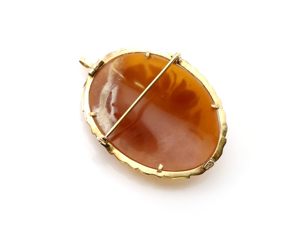 Image for 14k YG Cameo Pin/Pendant