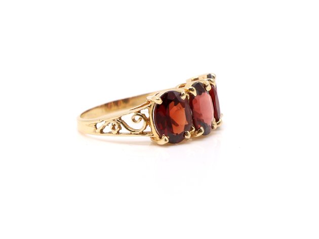 Image for 14k YG Garnet Ring