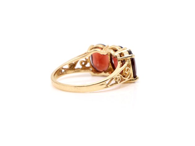 Image for 14k YG Garnet Ring