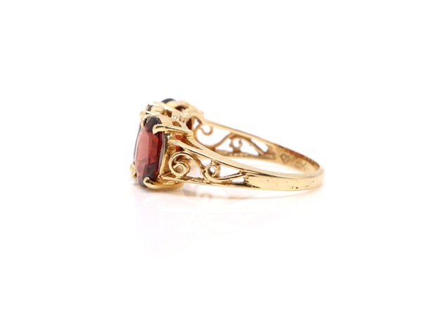 Image for 14k YG Garnet Ring