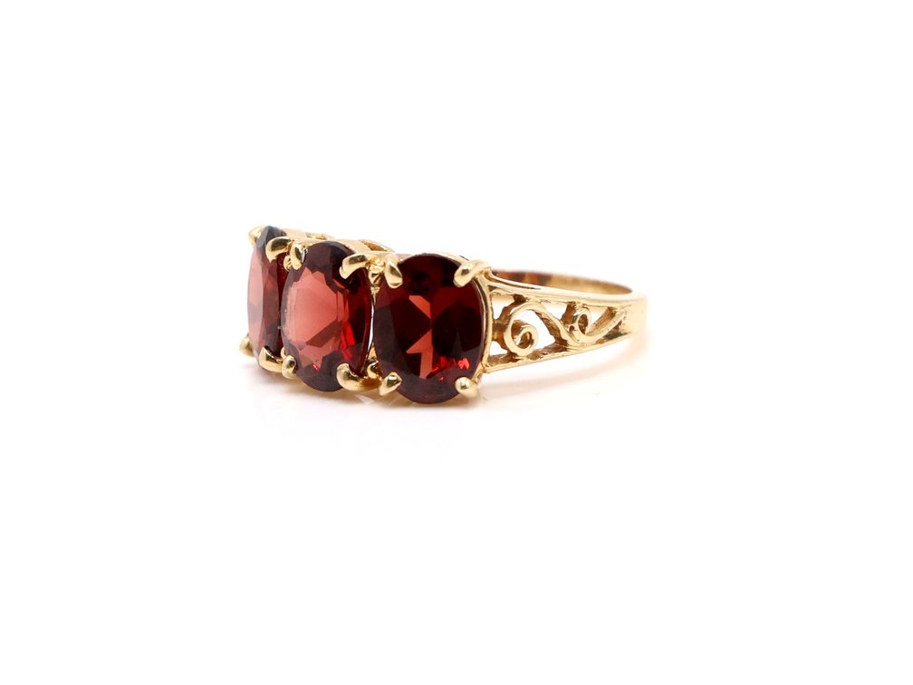 Image for 14k YG Garnet Ring