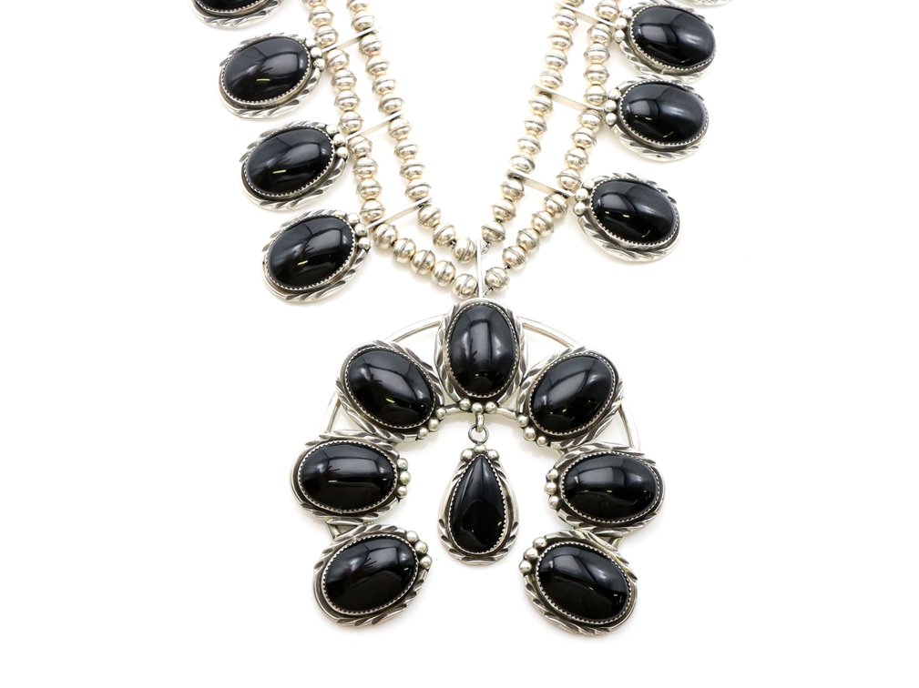 Image for Archie Martinez Sterling Silver Squash Blossom Necklace