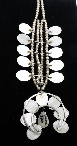 Image for Archie Martinez Sterling Silver Squash Blossom Necklace