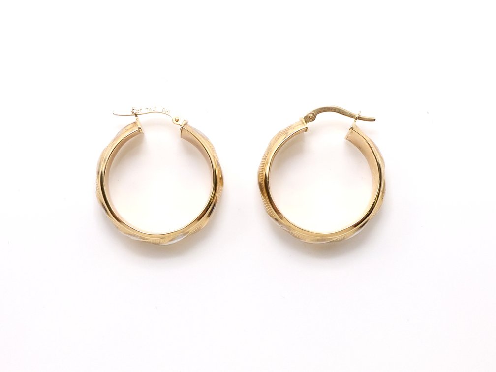 Image for 14k YG Hoop Earrings