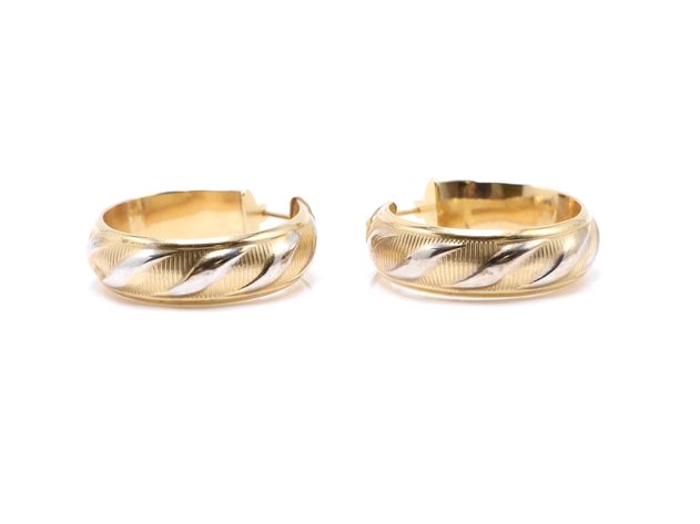 Image for 14k YG Hoop Earrings