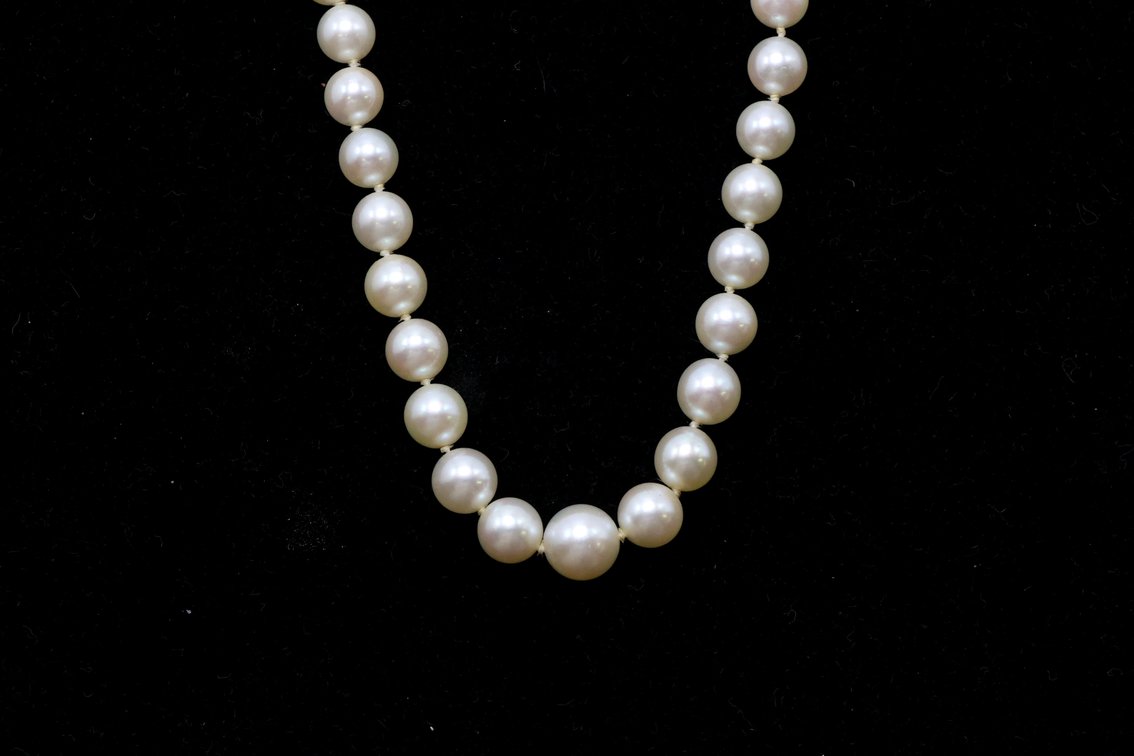 Image for 14k WG Pearl Necklace
