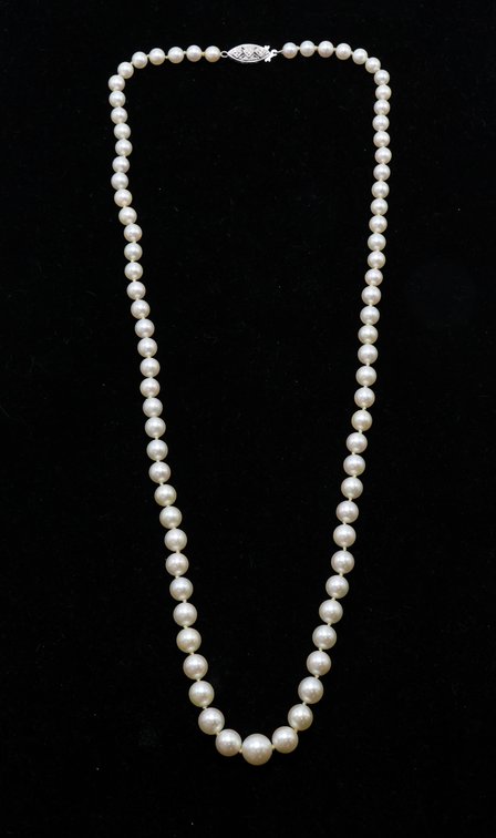 Image for 14k WG Pearl Necklace
