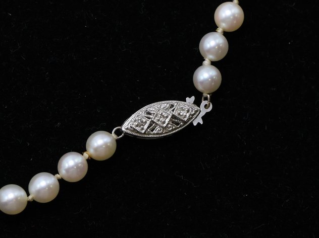 Image for 14k WG Pearl Necklace