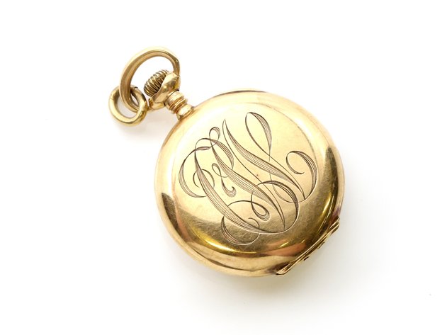 Image for 14k YG Waltham Pocket Watch