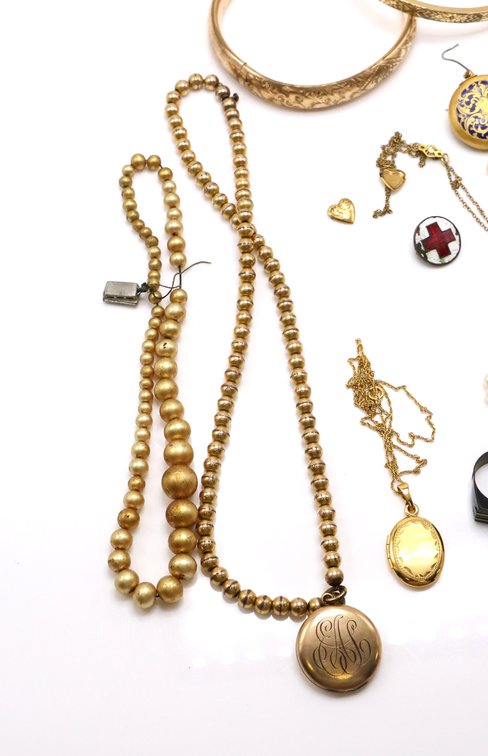 Image for 14k WG Clasp & Costume Jewelry