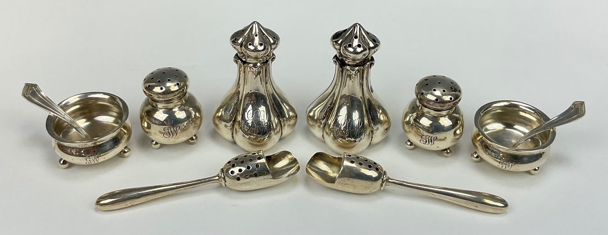 Sterling Silver Salt and Pepper Accessories